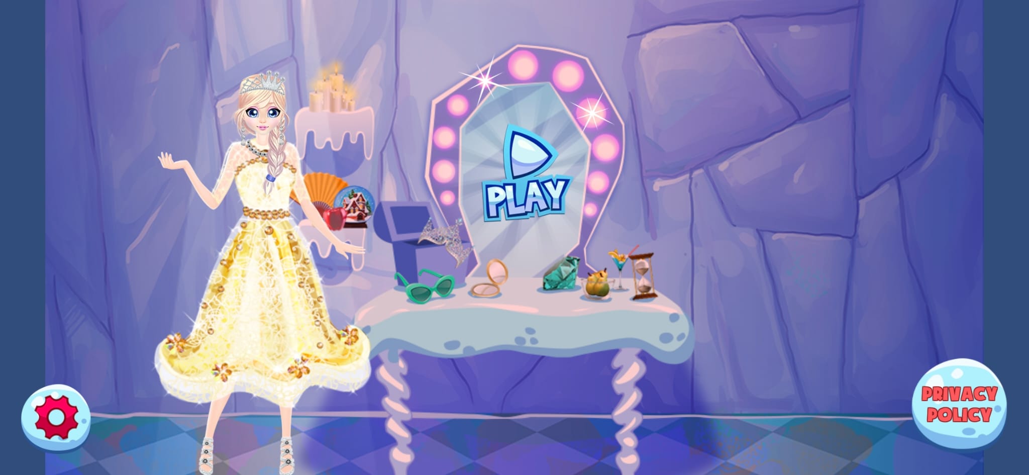 Ice Princess Gameplay Main Menu